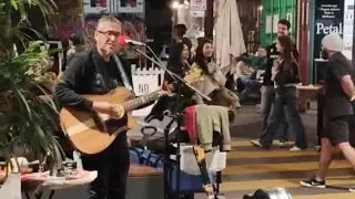 @live music show QV market winter Fest! #australia #melbourne #music #song #art #cricket #art