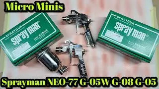 Sprayman NEO-77 G08 G05 G05W Micro Mini Spray Guns Ideal Scale Model Spay Gun Ekoh Industries Japan 
