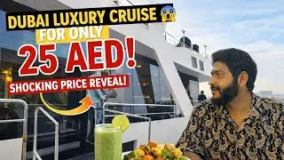 Dubai's CHEAPEST Luxury Dinner Cruise! (Only 25 AED) 😱🛥️