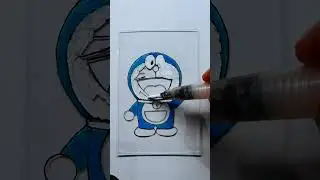 Doraemon Glass Painting #shorts #short #painting