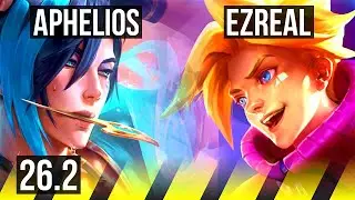 APHELIOS & Rakan vs EZREAL & Braum (ADC) | 85K damage | KR Master | 26.2