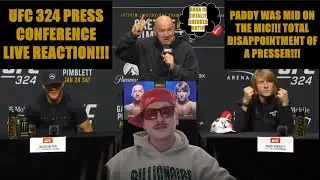 UFC 324 PRESS CONFERENCE LIVE REACTION!!! ANOTHER DUD!?!?! DANA IS TOTALLY CHECKED OUT!!!