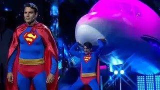 ¡El Superman argentino! Hernán Drago se puso la capa y quiso mover el avión de Bienvenidos a bordo