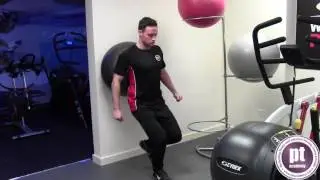 Single-Leg Stability Ball Squat - Personal Training: Pt Academy