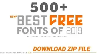 Download 500 Fonts For Photoshop & PicsArt & Designing - DOWNLOAD 500 FONTS FREE