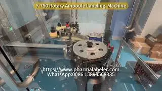 High-Speed Rotary Ampoule Labeling Machine ,On-site SAT Test at Customer Plant,Ampoule Labeler
