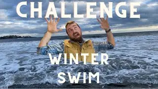 Winter Swim Challenge Accepted Ice Cold Swim Beach Adventure