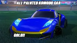 All Painted Komodo Car In Rocket League - Rocket League Showcase