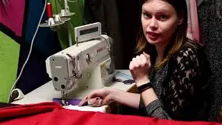 Gardine umnähen kürzen DIY