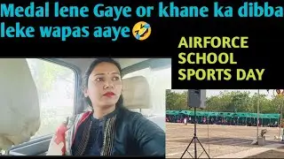 day 4/30 winter series//AIRFORCE SCHOOL (sports day) ghar or bahar ke itne kaam  bahar @Nidhi.arya2503