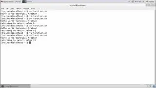 Linux  - Shell function
