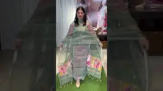 Beautiful Muslin Jaamdani handwoven suits