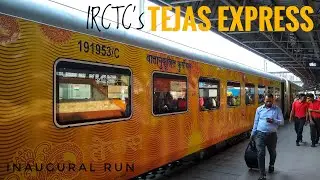 India's First Corporate Train IRCTC's Tejas Express Arriving at New Delhi on its Inaugural Run