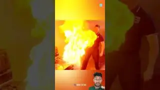 This Is Why You Should Never Throw Water On Grease Fire🔥😱 #shorts