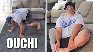CALL THE WA-AMBULANCE | DAD CRACKS HIS TOE TRYING TO BREAK DANCE | He cries that his Toe is Broken