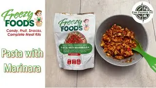 Trying FREEZY FOODS Pasta with Marinara : Emergency Food Supply : Freeze Dried Foods