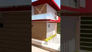 ||3D rendering view of 2 storey modern farm house||