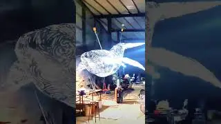 #Kinetic energy mechanical sculpture art installation