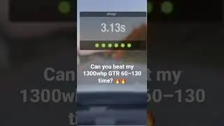 1300WHP GTR 60-130 time🔥🔥 can your car beat it?