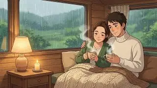 A Rainy Day in Our Mobile Home &mdash; Warm Tea and Quiet Togetherness 🌧🍵 | Ghibli-Style ASMR