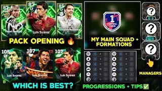 Suarez epic pack opening in Efootball 2026 | My main squad set up | Best progressions |Best tips🔥