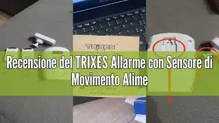 Recensione del TRIXES Allarme con Sensore di Movimento Alimentato a Batteria, Compresi Telecomandi,