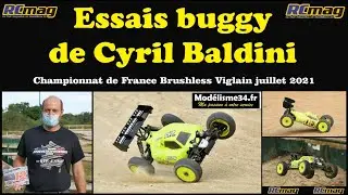 Essais du Mugen MBX8 de Cyril Baldini au CF TT 1/8 brushless Viglain 2021 - Auto RC Modélisme