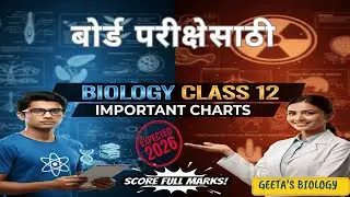 Important Biology Charts for 12th Board | Class 12 Biology | मराठीत