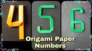 Origami Numbers Tutorial / How to make origami Numbers with Paper #origami