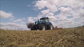 [gopro] -déchaumage 2017-  New Holland T7040 - horsch Joker 6 CT