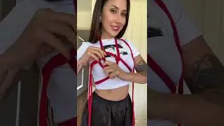 Can you see the heart shape?? ❤️&zwj;🔥 #shibaritutorial #shibarichestharness #shibari #ropebunny #spicy