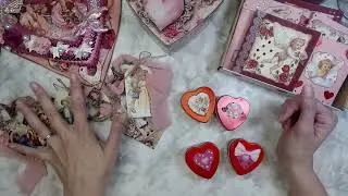 Vintage Valentine Craft Showcase Garland, Tins, C
