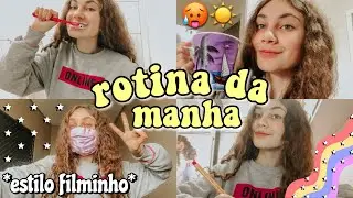 ROTINA DA MANH&Atilde; *estilo filminho* 🤍☀️
