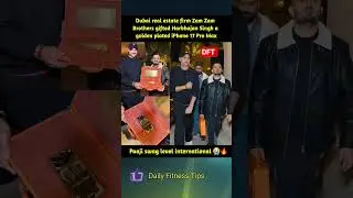 Harbhajan Singh was gifted a golden plated iPhone 17 Pro Max by Dubai real estate brand Zam Zam B