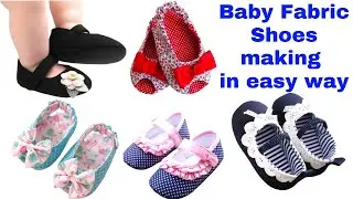 Baby Shoes Cutting & Stitching with measurement |baby shoes pattern making|baby  fabric shoe making