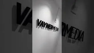 Vaynermedia 3d office sign. #3dsigns #ledsigns #shorts