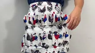Egg Apron, 12 Pockets Canvas, Gathers Chicken/Duck/Goose Eggs, Unisex Adult Size#kitchentools #cook