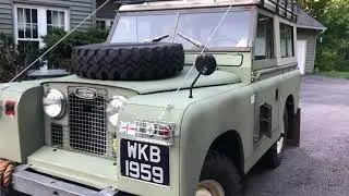 1959 Land Rover Series II cold start/walk around