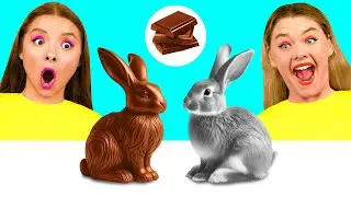 Челлендж. Шоколадная Еда vs Настоящая еда | Умные Гаджеты или Лайфхаки от GoFun Challenge