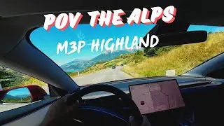 Tesla Model 3 Performance Highland down the Alps - Part 1