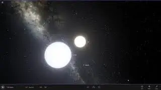Universe Sandbox 2: triple star system part 3