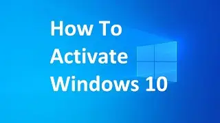How To Activate Windows 10 (වින්ඩොව්ස් 10 Active කරමු.)