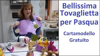 Tovaglietta di Pasqua a forma di Coniglietto Cartamodello gratuito. Tutorial facile  @countrymammy
