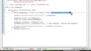 HOW  TO UPDATE A JSON ATTRIBUTE USING JSON SIMPLE JAVA