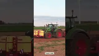 fendt tractor with a huge ploughing machine #fendt #shorts #tractorindia