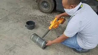 FORKLIFT HYSTER COUNTER BALANCE CLEANING AIR FILTER PMS#forklift #shorts#shortvideo #automobile #diy