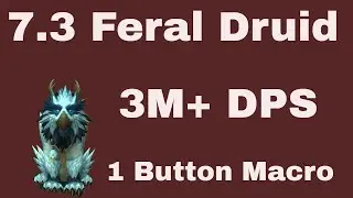 [7.3] Макрос Feral Druid Burst Damage One Shot (3+Mill DPS) Безумный макрос на 1 кнопку