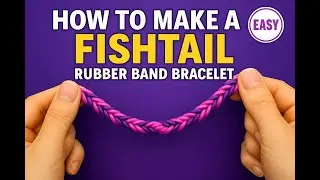 How to make a Fish Tail Rubber Band Bracelet!
