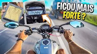 TESTEI A POT&Ecirc;NCIA DA START 160 SEM O FILTRO!!!