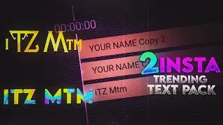 TOP 2 INSTA | TRENDING GLOW ANIMATION PACK | ALIGHT MOTION | TUTORIAL | XML | RAINBOW TEXT | iTZ Mtm